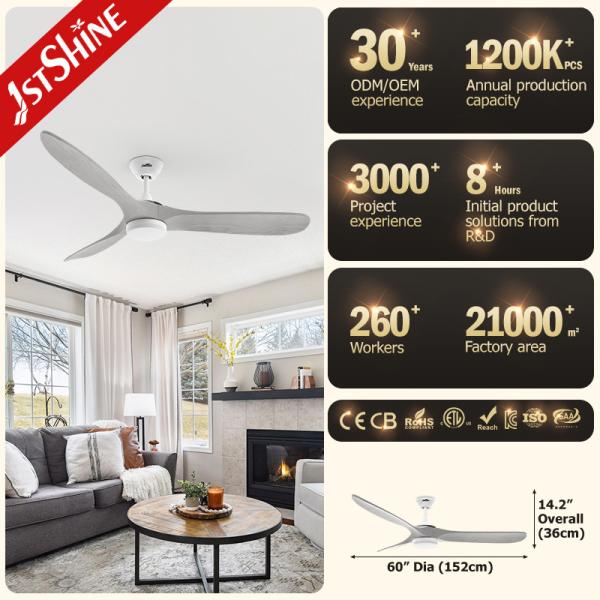 Fornecedores de ventilador de teto LED decorativo