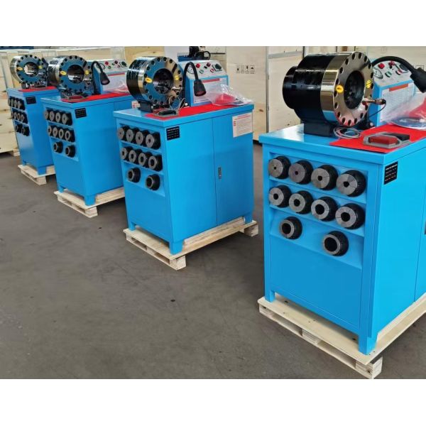 2 Inch 600T Crimping Force Rubber Hose Crimping Machine With 6-51mm Range And 10 Interchangeable Dies