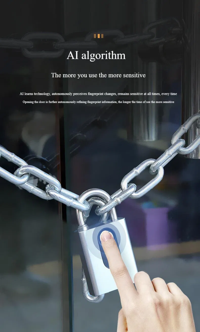 Outdoor Waterproof Bluetooth Fingerprint Padlock Cabinet Smart Remote Control Warehouse