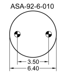 Double type compliqué airbag en caoutchouc du ressort de suspension de soufflets 2B9-250 Goodyear