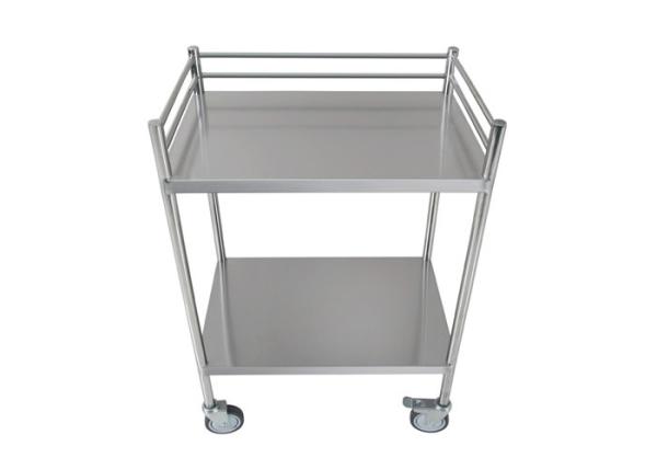 Durable Stainless Steel Two Shelf  Instrument  Trolley One Year Warranty