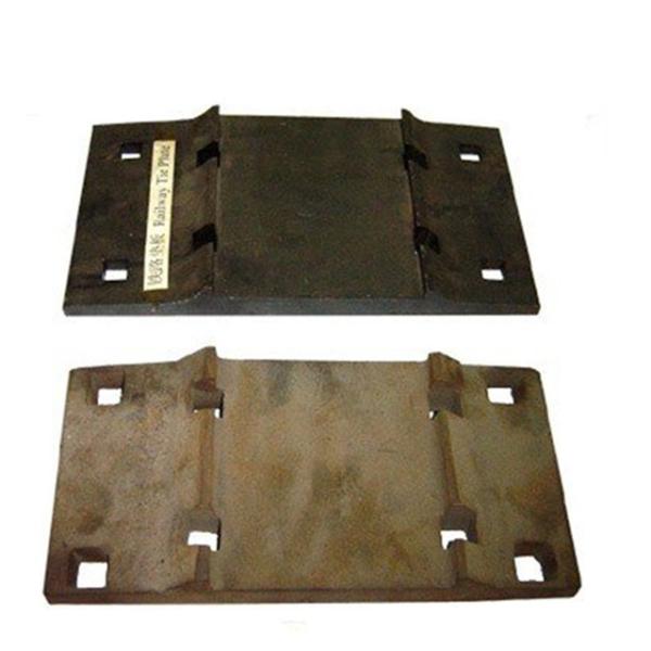 Ribbed Steel Rail Sole Plate And Base Plate Semi-finished Inspection