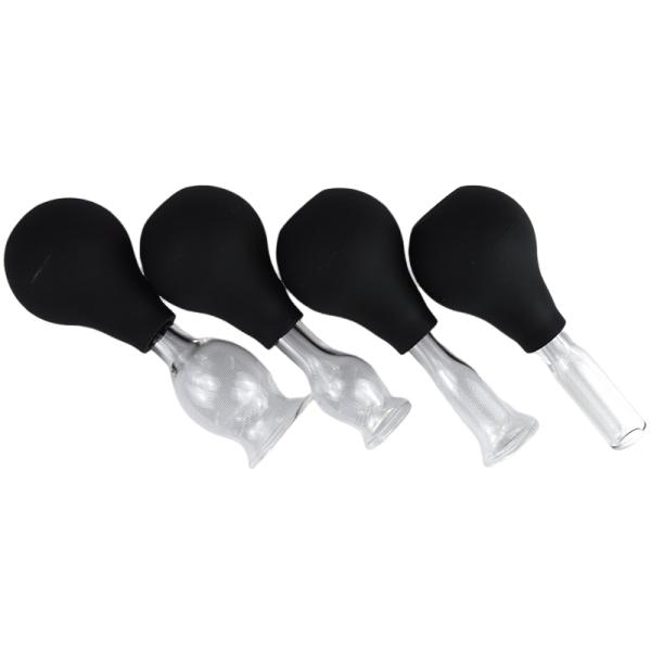 Massage Tools Silicone Glass Suction Cupping Set for Face Guasha Wrinkle Removal Skin Care Spa Beauty Salon Therapy Cups