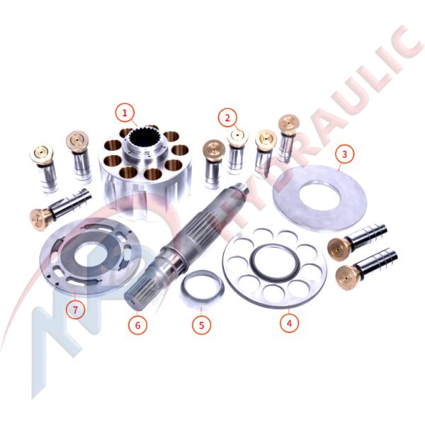 Nabtesco Series Hydraulic Parts Hydraulic Motors Parts Piston Shoe cylinder block