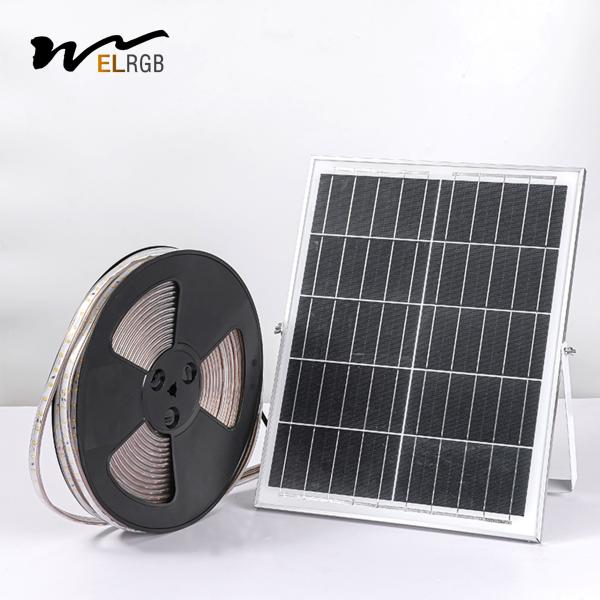 3000K Lithium Battery Solar Powered LED Strip Rgb Solar Led Tape Lights