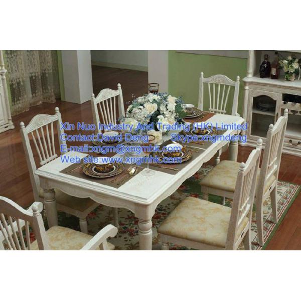 Wooden dining tables and chairs, long wooden dining table, wood furniture Restaurant