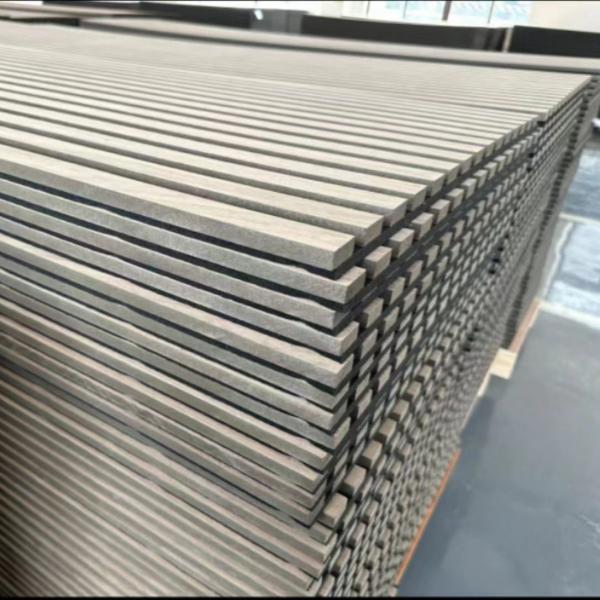Veneer MDF Akupanel Slat Wall Panel Sound Proof Slatted Wood Acoustic Panels