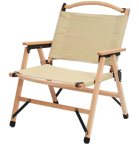 Kermit Chair Foldable Portable Ultra-Light Metal Chair, Portable Wood Beach Chairs, Outdoor Folding Chair