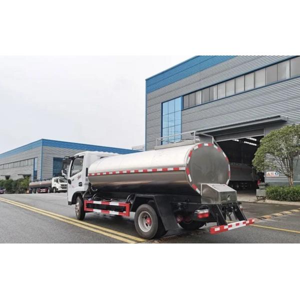 Cheapest  4*2  5000 Liters Milk Tanker Truck With Stainless Steel Material