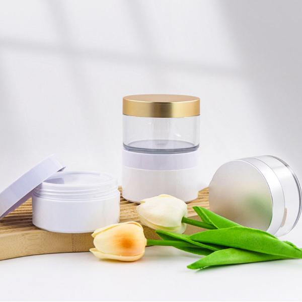Luxury Plastic Cream Jars Cream Cosmetic 100 Ml Plastic Jars With Lids