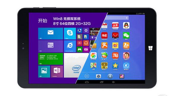 8 inch Windows Tab  2GB DDR3 RAM 32GB  Storage Intel  Z8350 Win 10 Android Dual OS Linux HDMI China Tablet PC Factory