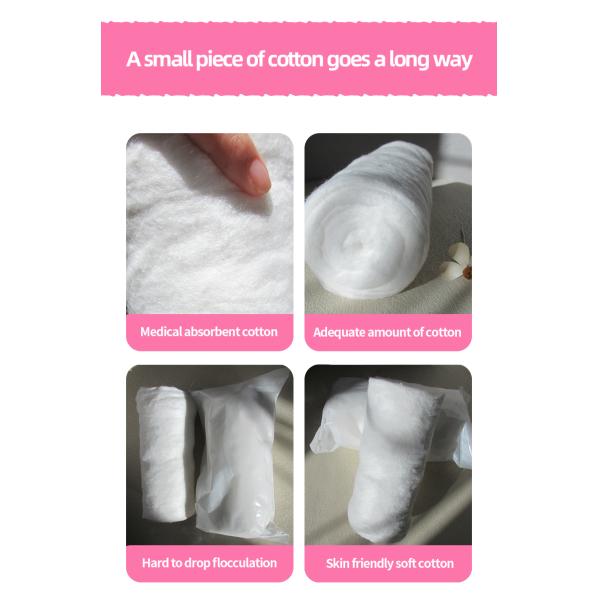 Link Free Cotton Wool Balls 500g Sterile Cotton Wool For Medical Makeup Removal