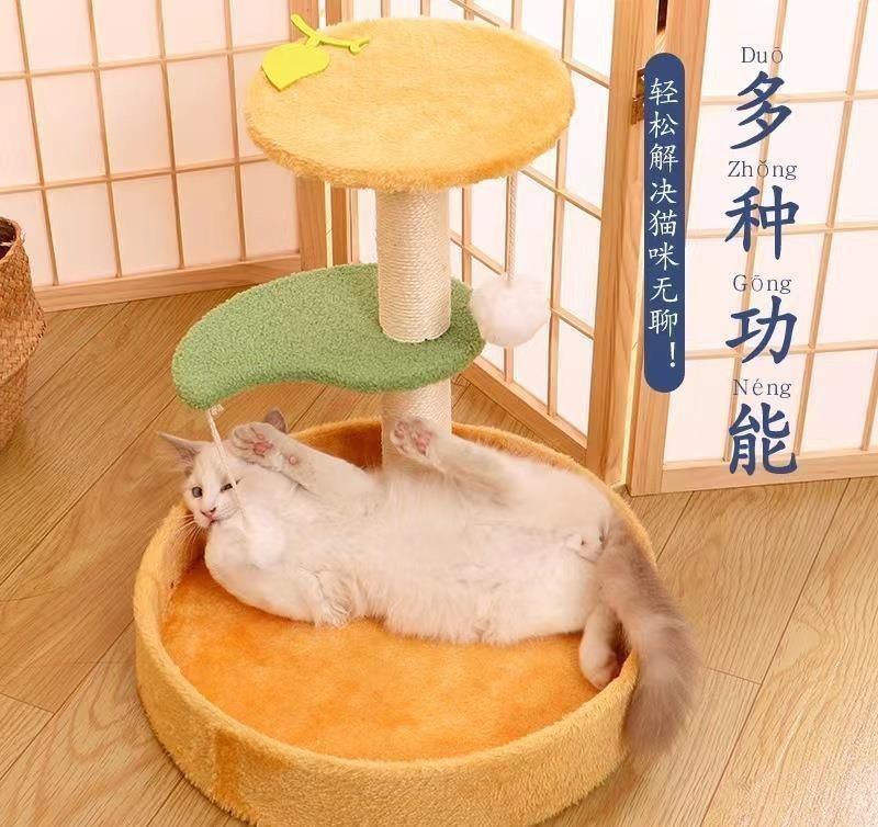 Shipping Cost Pet Scratching Board Tree Climbing Multi Color Sisal Flower Catcher