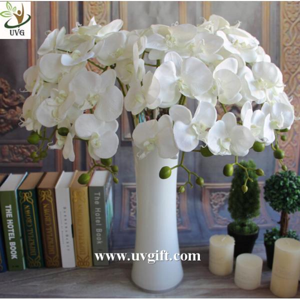 UVG Colorful artificial flower wholesale with plastic orchid for wedding table decoration