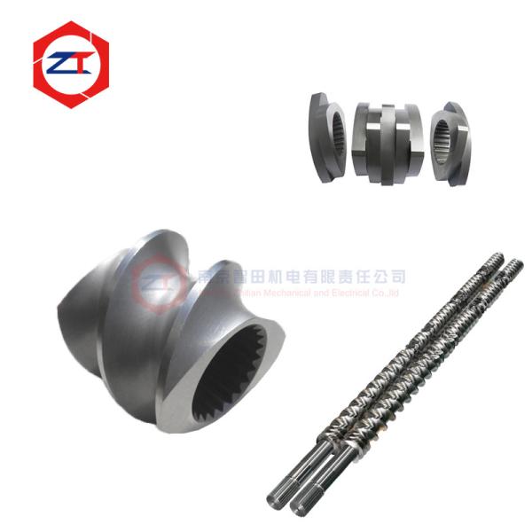 Highly Durable Twin Screw Extruder Spare Parts With HRC58-62 Hardness And Sand Blast / Polishing
