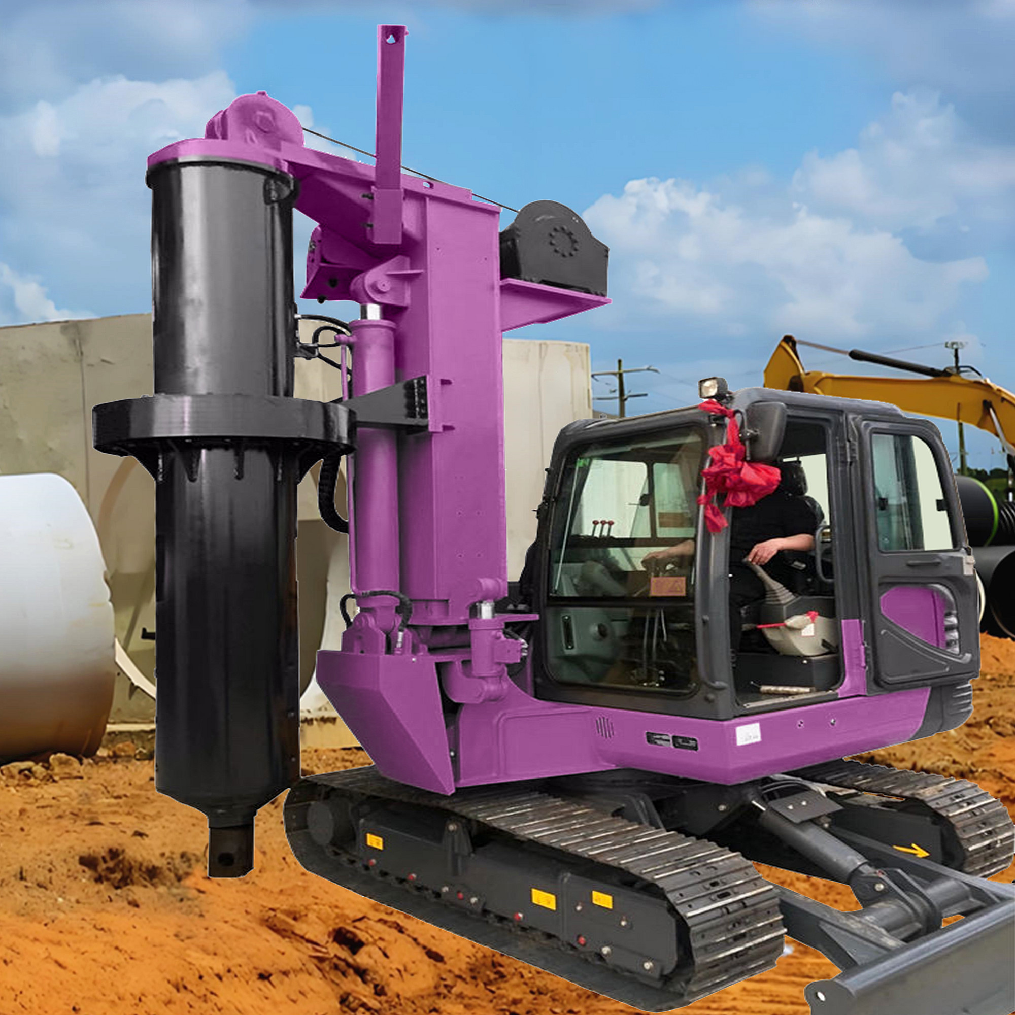 Hydraulic Rotary Drilling Rig Highway Municipal Engineering Construction Machine Portable Drill Rig