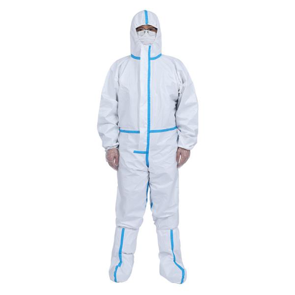 Silicone Free Waterproof Disposable Overalls Optional Size Lightweight Breathable
