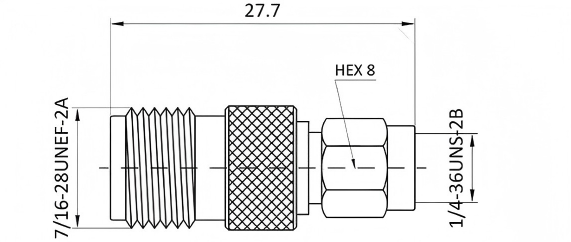 DC-6GHz TNC Female to SMA Male Straight Adapter 