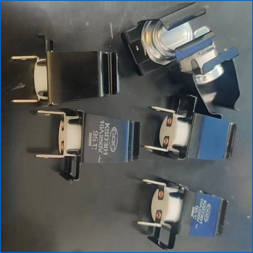 термостат 10A 250V 92C держателя KSD301 6.3mm вертикальный керамический биметаллический для струбцины трубы G18