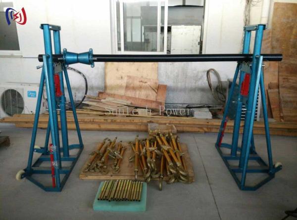 Hydraulic Cable Reel Stand | Heavy-Duty Wire Payoff System with Adjustable Tension