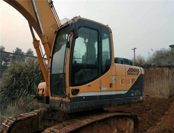 secondhand 90% newl korea hyundai 215-9 excavator for sale, original korea hyundai excavator/with jack hammer