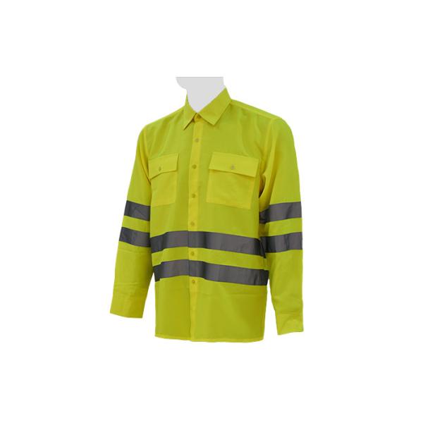 100% Polyester Safety Work Clothes Reflective Safety Wear Multi Pockets