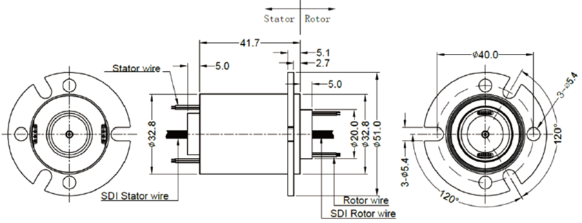 IP51 IP66 High Definition Slip Ring Zero Latency Panlink Slip Ring For Surveillance