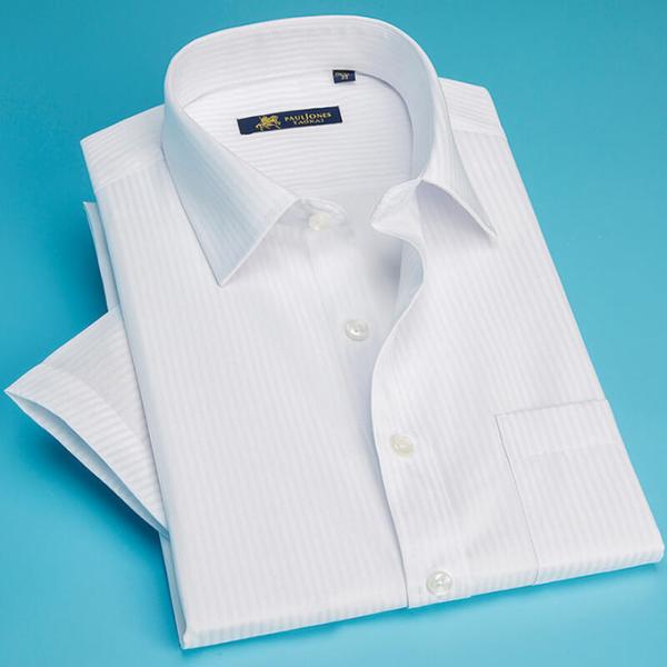 Slim Fit Custom Made Dress Shirts Plain White Classic Cut Adjustable Cuff Sgs Certification