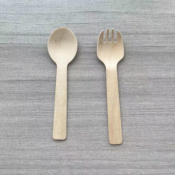 Package Size 100.00cm * 80.00cm * 60.00cm Natural Biodegradable Disposable Wooden Cutlery