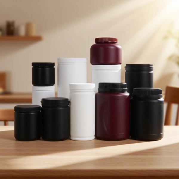 Bidon en plastique HDPE de bonne qualité personnalisé pour les produits de santé