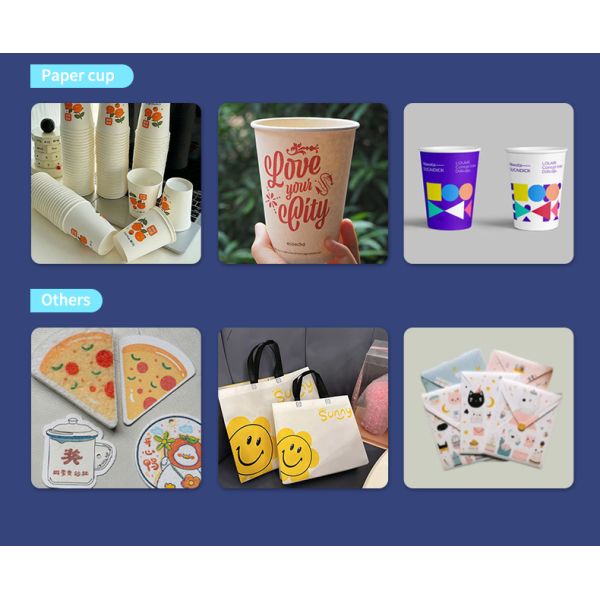 High Efficiency Mini Digital Inkjet Label Printer with Automatic Feeder for Paper Cups & Cartons CMYK Color