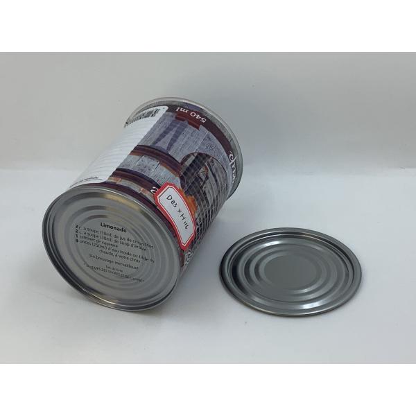 Customizable Three Piece Tin Can Packaging 83mm Diameter 116mm Height Caliber