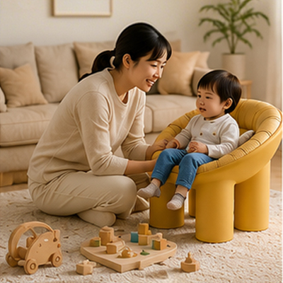 Elephant Leg Kids Chair – Size S (18-36 Months / 3-4 Years), 7 Colors, PE Toddler Stool for Nursery & Home
