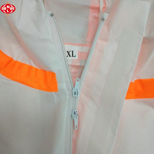 Anti Liquid Taped Seam Disposable Protective Coverall