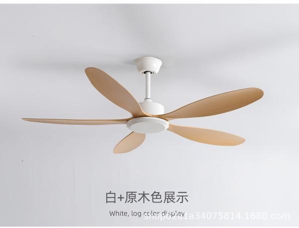 Ventilateur de plafond d'intérieur moderne de 56 pouces avec conversion de fréquence, 5 pales en ABS, télécommande, parfait pour toutes les pièces