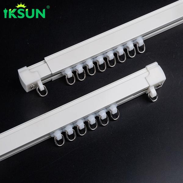 2.4-4.5m Flexible Stretched Curtain Rails Retractable Curtain Track For Window