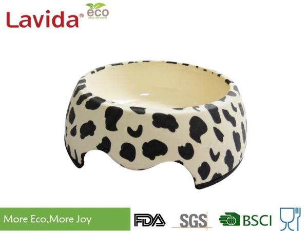 Decal Printing Reusable Melamine Dog Bowl Modern Design Anti - Bacteria Diverse Styles