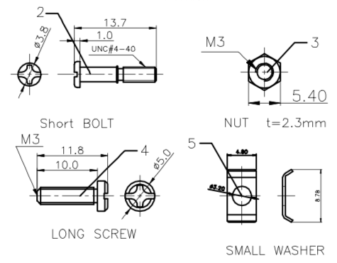 Grey PCB Plastic Hood Cover For DB SUB Connector 25P / 37P With Screws