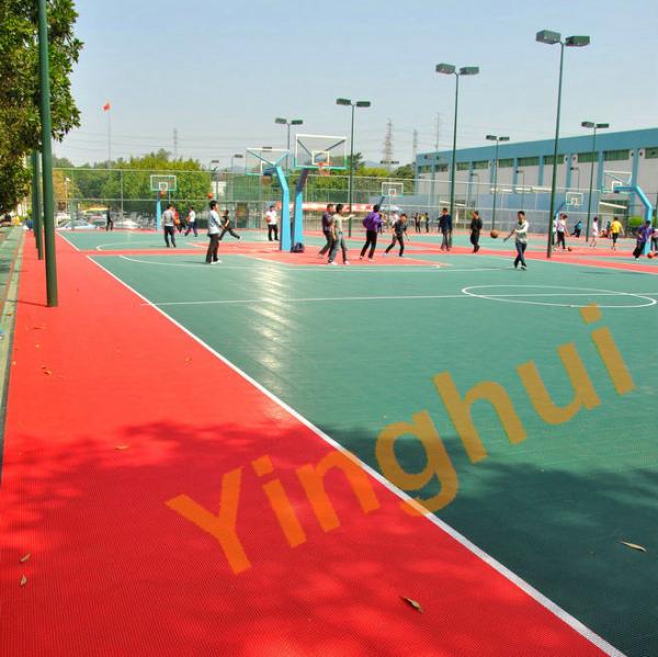 20x20 Feet FIBA Approved Tiles Basketball Half Court Outdoor Playground Flooring
