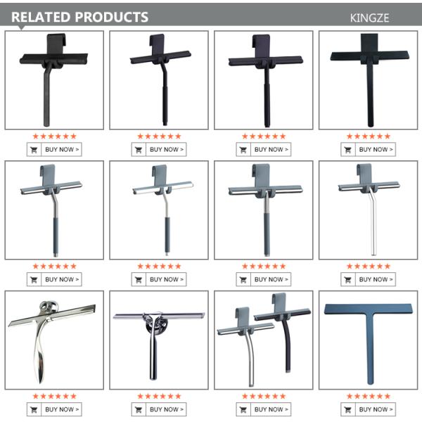 Household Cleaning Shower Screen Scraper Silicone Material Injecting Finishing