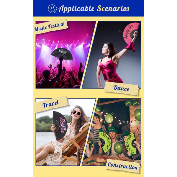 Custom 23cm PVC Plastic Hand Fan Promotional Business Gift with Printing