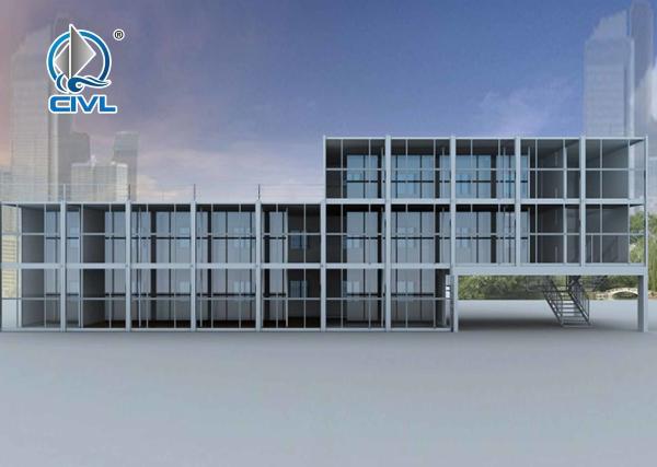 Extended Folded Modern Prefab Houses / Folding Steel Prefabricated House