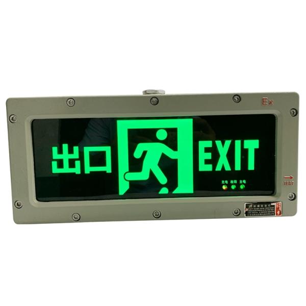 Luz de salida de emergencia marina a prueba de explosión IP66 impermeable con batería de respaldo