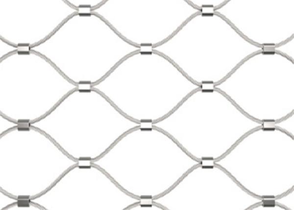 Cable Ferrule 3.2mm Wire Rope Mesh Stainless Steel 304 316 For Zoo Fence