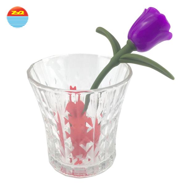 Unique silicone rose tea infuser personalized soft food grade silicone tea container mini silicone tea infuser