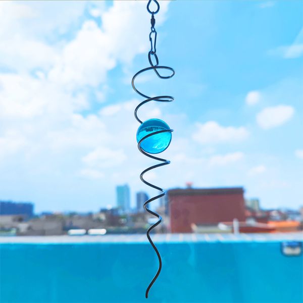 Sublimation Wind Spinner Tail Colorful Glass Beads Ornament For Sublimation Wind Spinner Window Garden Decoration