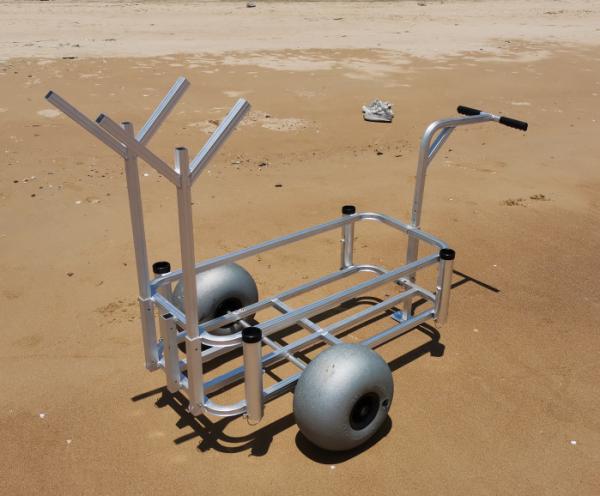 Large Beach Wagon Cart Aluminum Fishing Cart For Beach