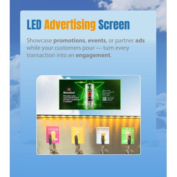 WEIMI Self Service Fresh Beer Vending Machine for Bars, Cafes & Restaurants