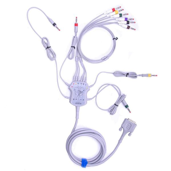 Оригинальный Mindray R12 Ecg Свинцовый кабель 12 Свинцовый Банановый TPU EC6408 040-001642-00