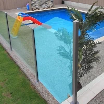 Customized Logo Toughened Glass Frameless Pool Fence for Industrial and Decorative